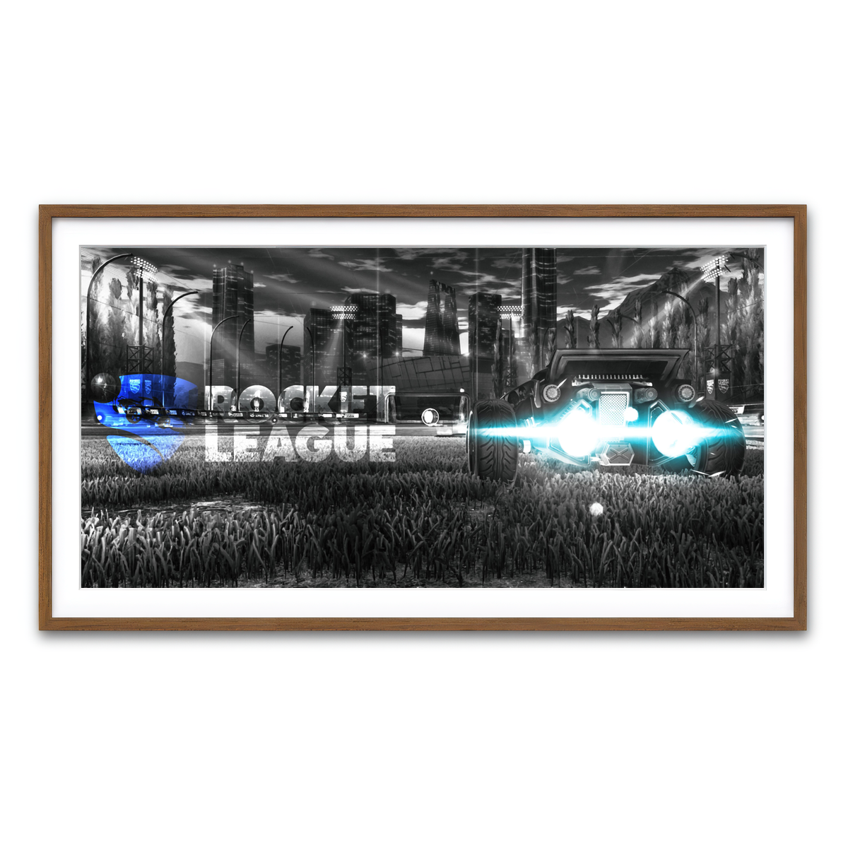 Framed Print 2x1 Walnut