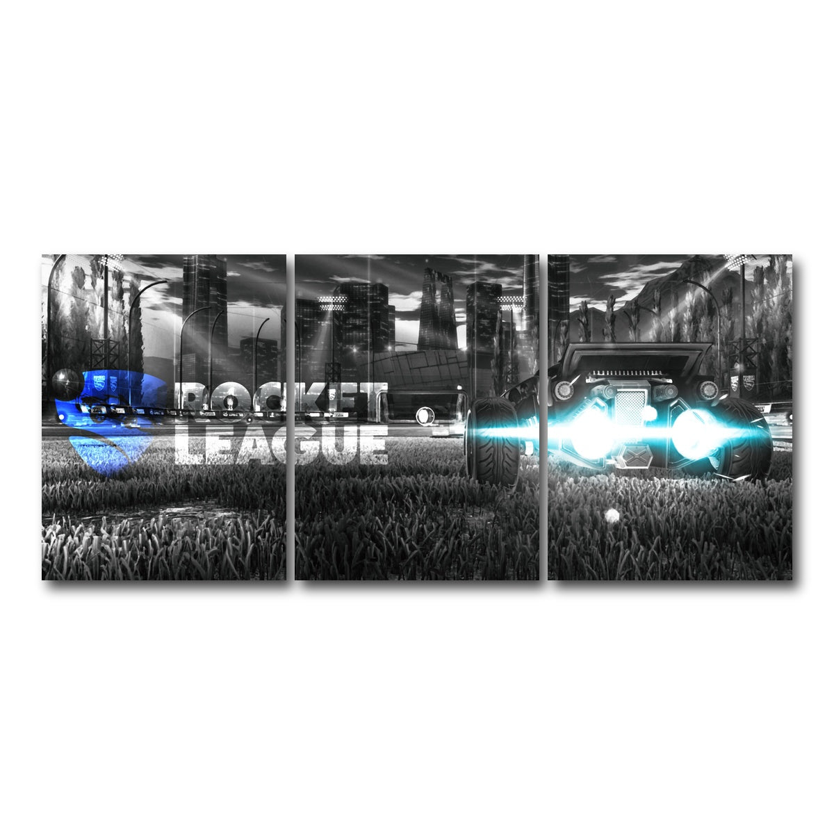 AUTO-MOCKUP WHITE | Rocket League | 3 Piece | Gallery Wrap Canvas | group=18x24