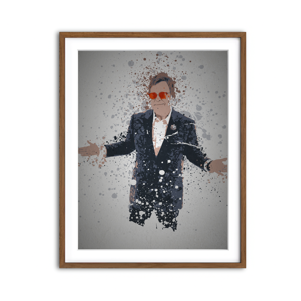 Framed Print 3x4 Walnut