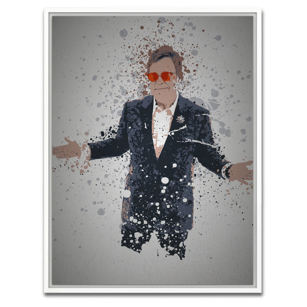 AUTO-MOCKUP WHITE | Rocket Man | 1 Piece | White Framed Canvas | group=3x4