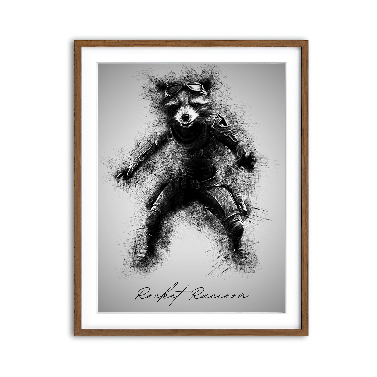 Framed Print 3x4 Walnut