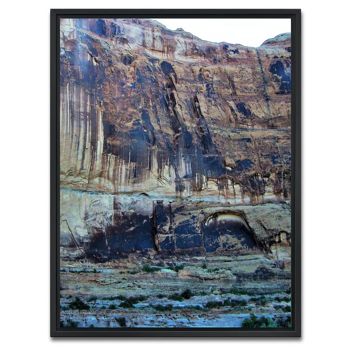 AUTO-MOCKUP WHITE | Rockwall Blue | 1 Piece | Black Framed Canvas | group=3x4