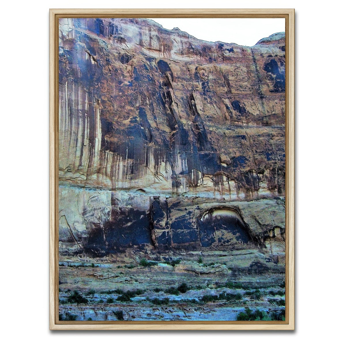 AUTO-MOCKUP WHITE | Rockwall Blue | 1 Piece | Natural Framed Canvas | group=3x4