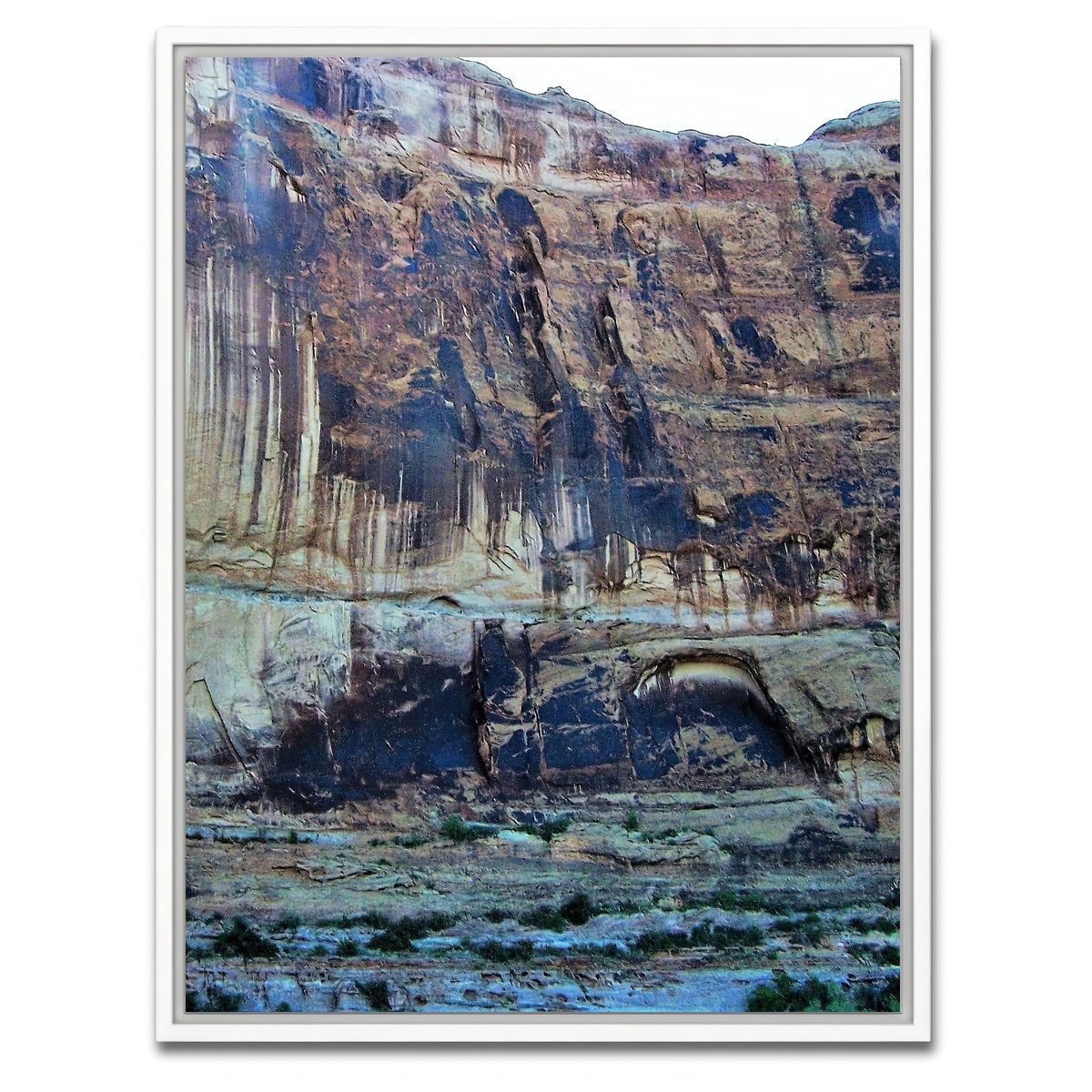 AUTO-MOCKUP WHITE | Rockwall Blue | 1 Piece | White Framed Canvas | group=3x4