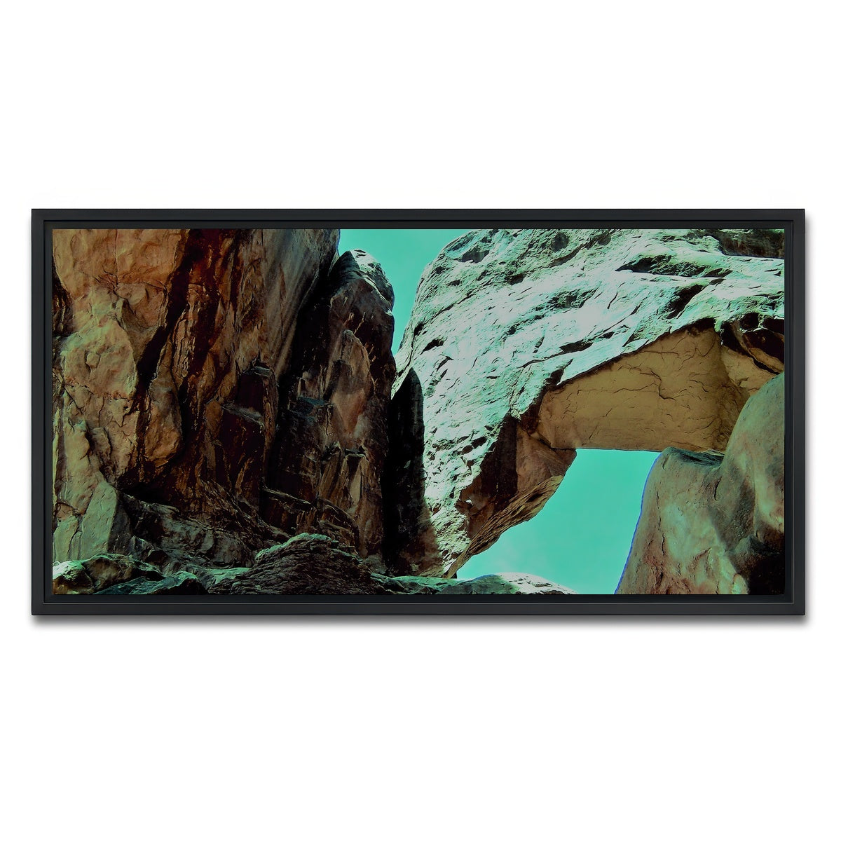AUTO-MOCKUP WHITE | Rocky Arch | 1 Piece | Black Framed Canvas | group=2x1