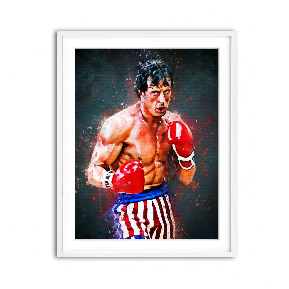 Framed Print 3x4 White