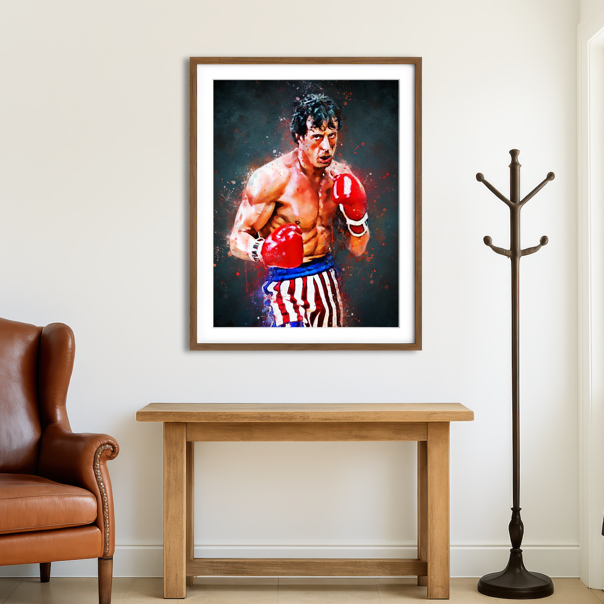 AUTO-MOCKUP ROOM | Rocky Balboa Wall Art