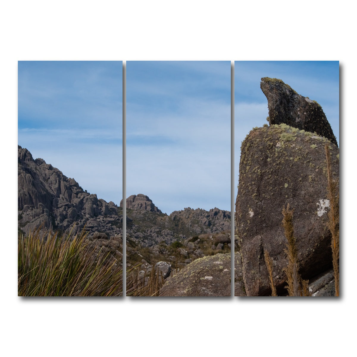 AUTO-MOCKUP WHITE | Rocky Mountains in Brazil | 3 Piece | Gallery Wrap Canvas | group=8x18