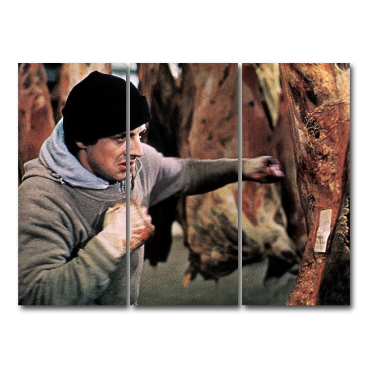 AUTO-MOCKUP WHITE | Rocky Punching Meat | 3 Piece | Gallery Wrap Canvas | group=8x18