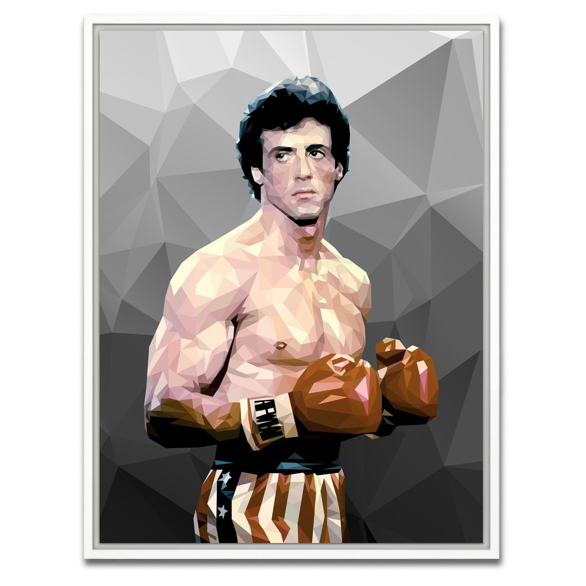 AUTO-MOCKUP WHITE | Rocky in Grey | 1 Piece | White Framed Canvas | group=3x4