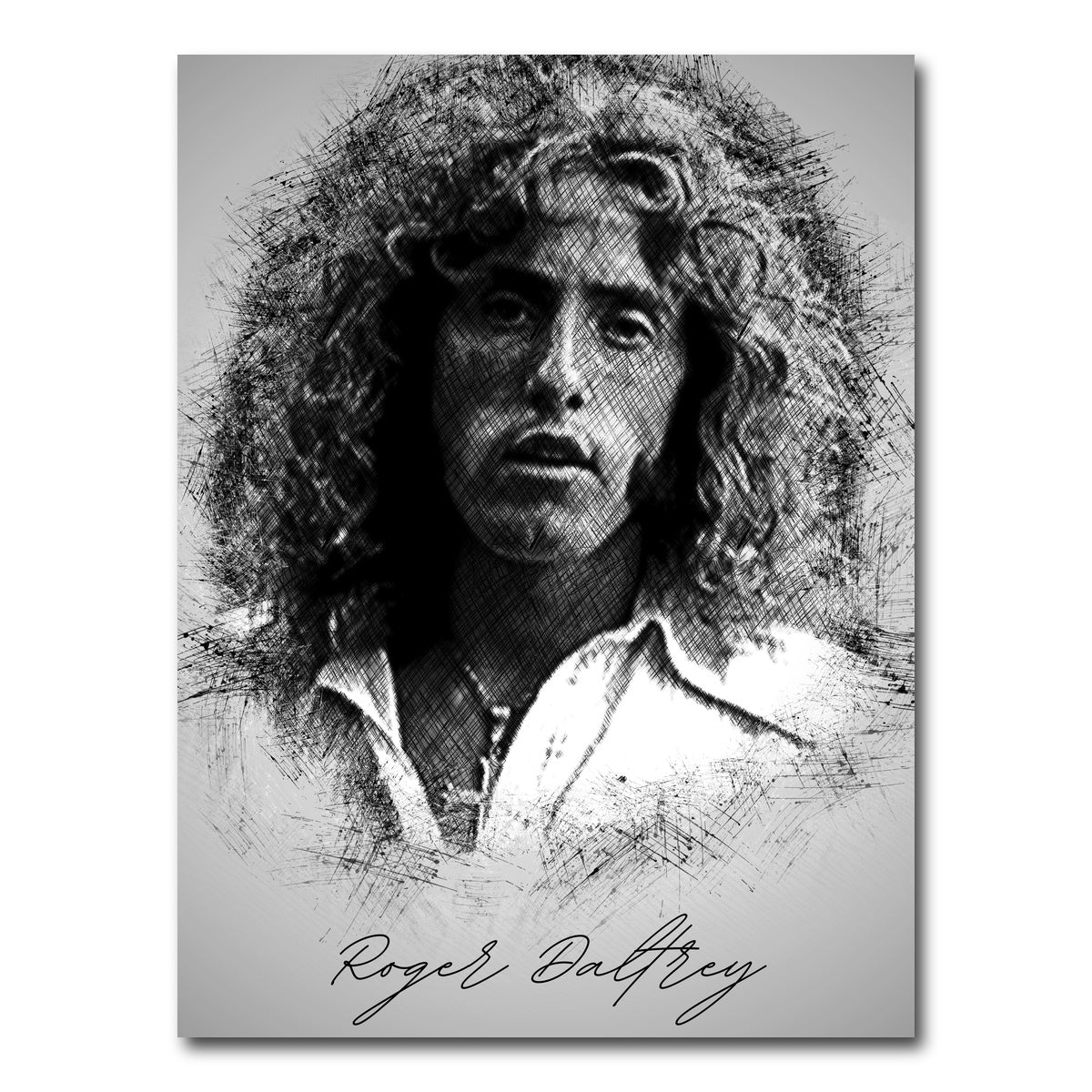 AUTO-MOCKUP WHITE | Roger Daltrey | 1 Piece | Gallery Wrap Canvas | group=3x4