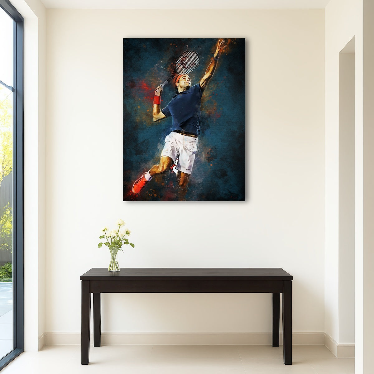 AUTO-MOCKUP ROOM | Roger Federer Painting