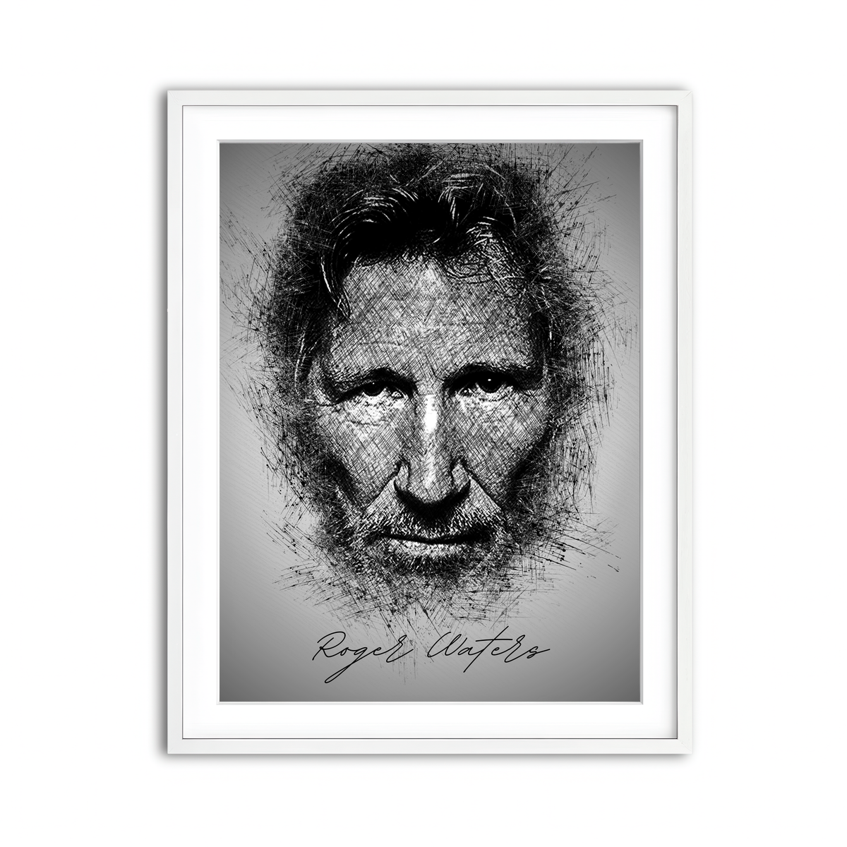 Framed Print 3x4 White