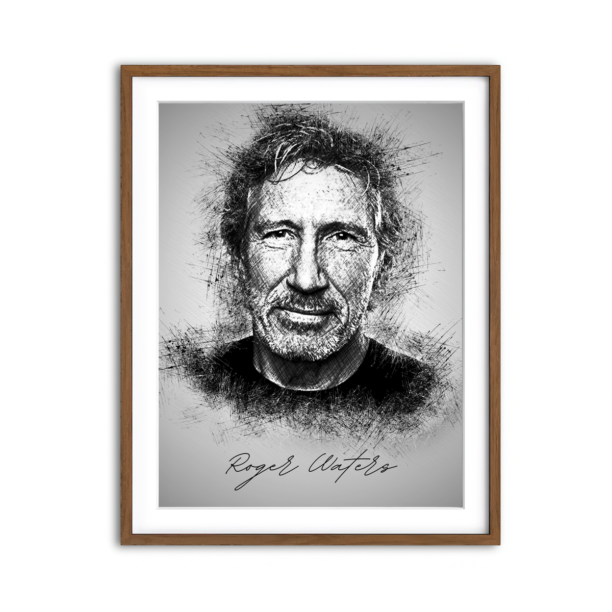 Framed Print 3x4 Walnut