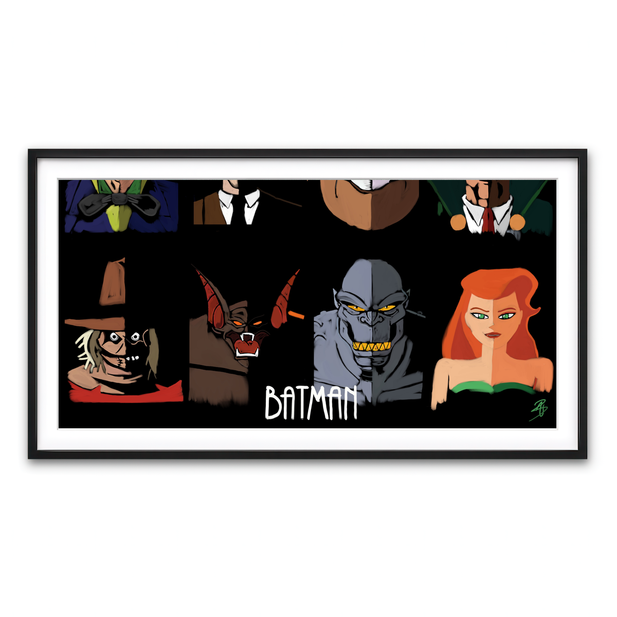 Framed Print 2x1 Black