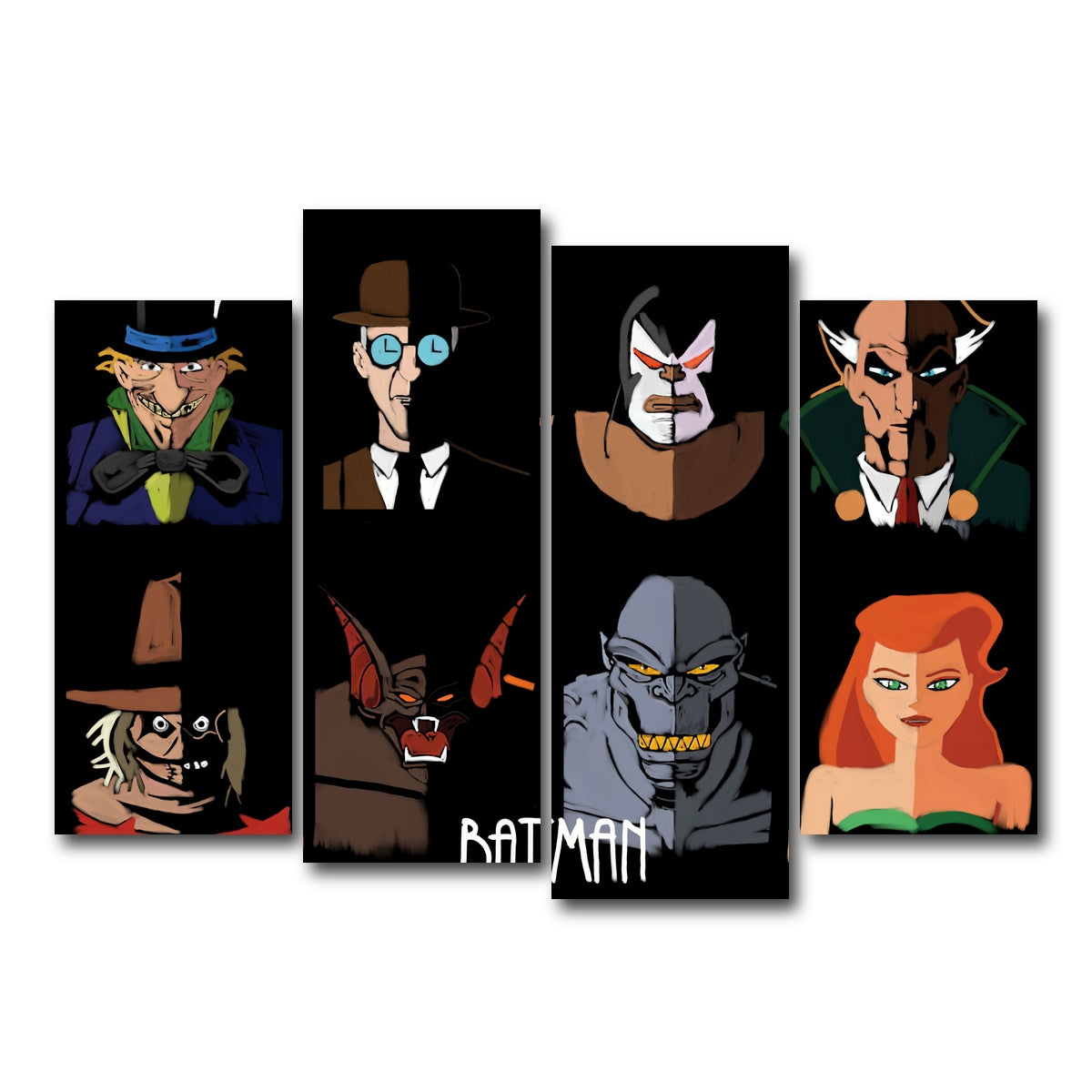 AUTO-MOCKUP WHITE | Rogues 2 | 4 Piece | Gallery Wrap Canvas | group=4_normal