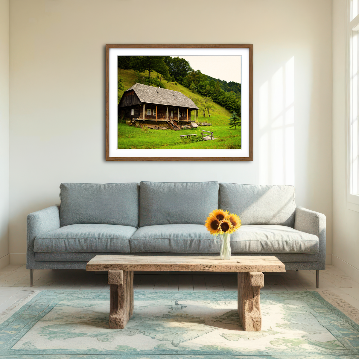 AUTO-MOCKUP ROOM | Romanian Cabin Wall Art