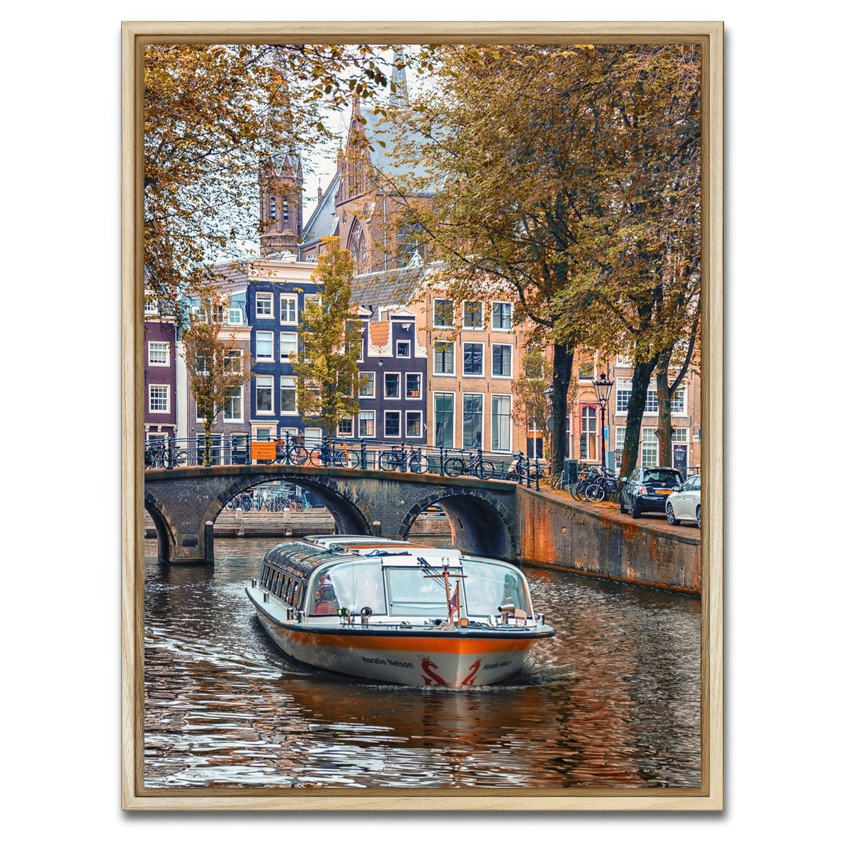AUTO-MOCKUP WHITE | Romantic Amsterdam | 1 Piece | Natural Framed Canvas | group=3x4