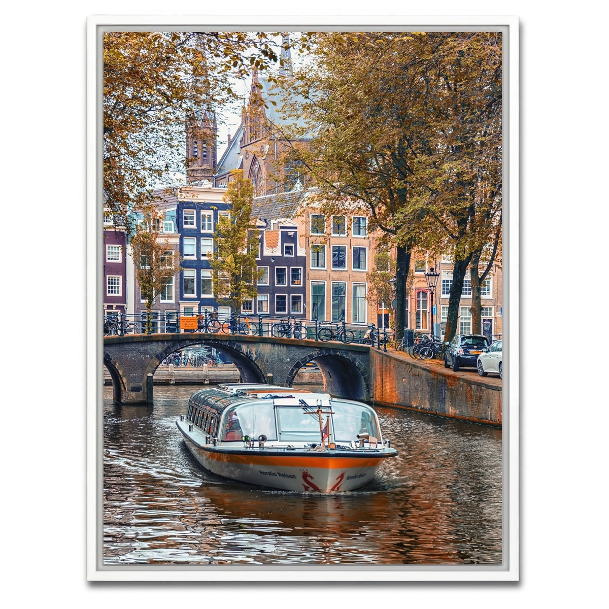 AUTO-MOCKUP WHITE | Romantic Amsterdam | 1 Piece | White Framed Canvas | group=3x4