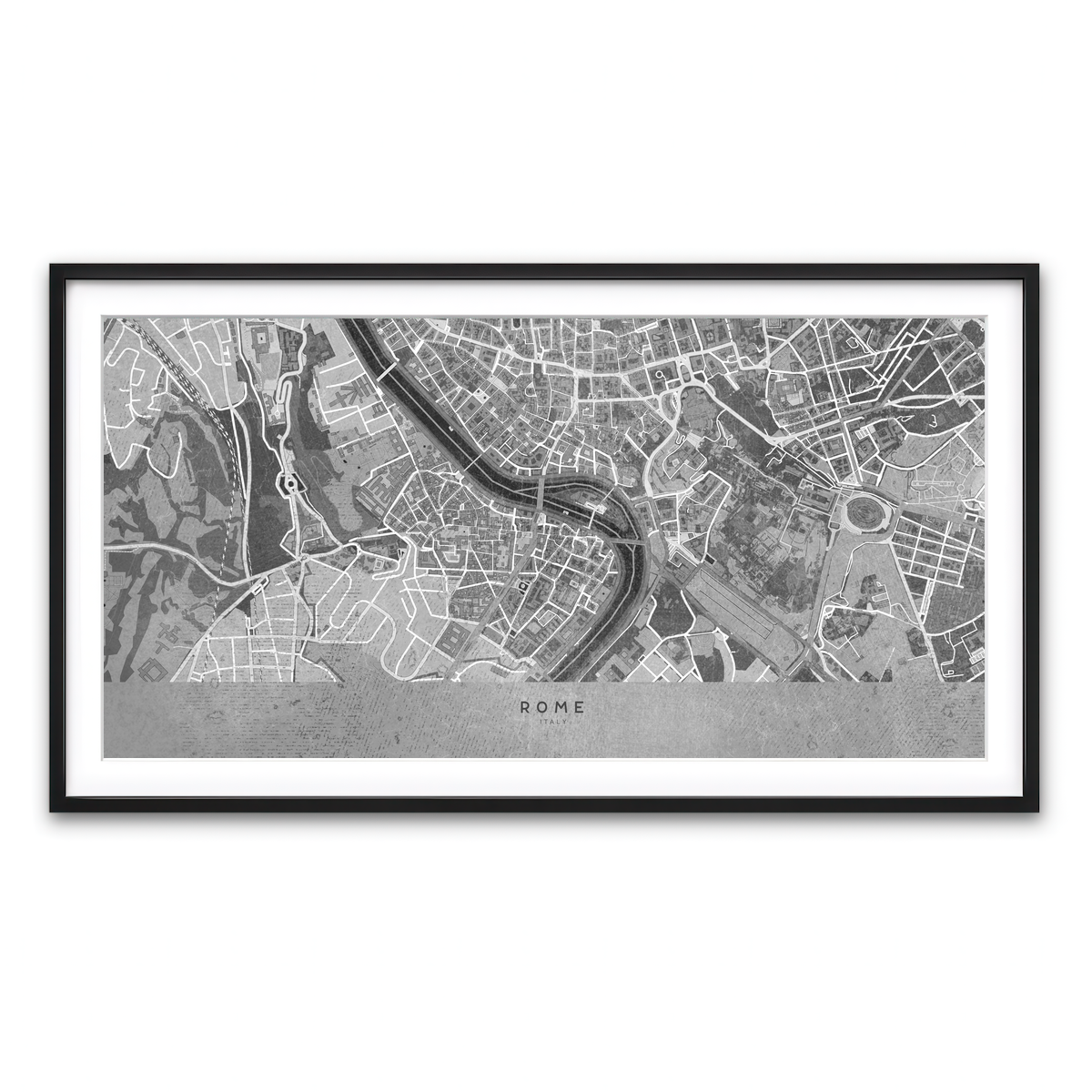 Framed Print 2x1 Black