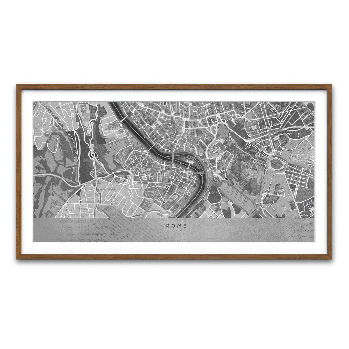 Framed Print 2x1 Walnut