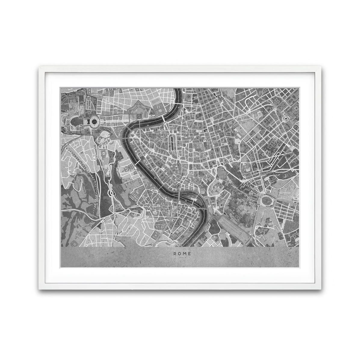 Framed Print 4x3 White