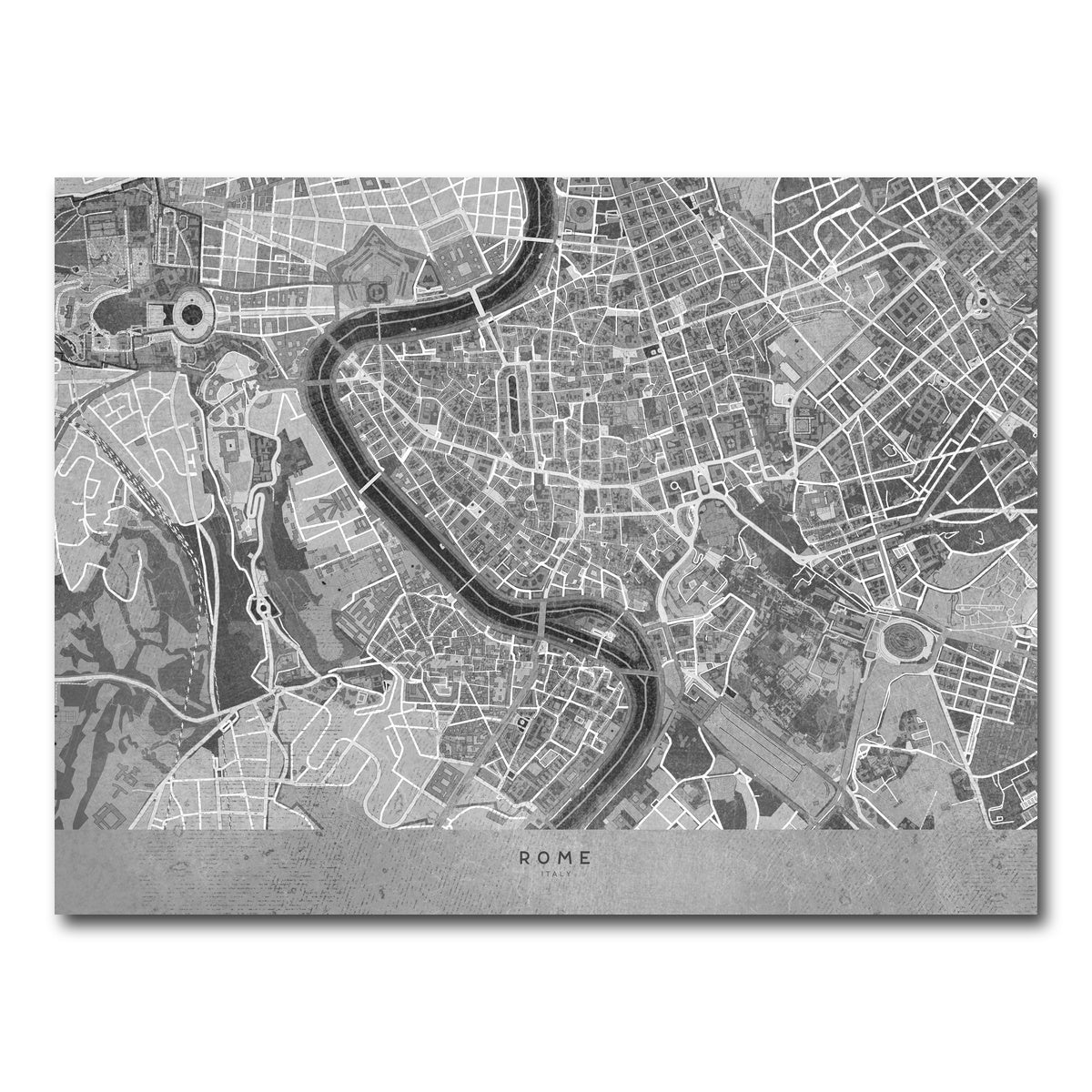 AUTO-MOCKUP WHITE | Rome Map 2 | 1 Piece | Gallery Wrap Canvas | group=4x3