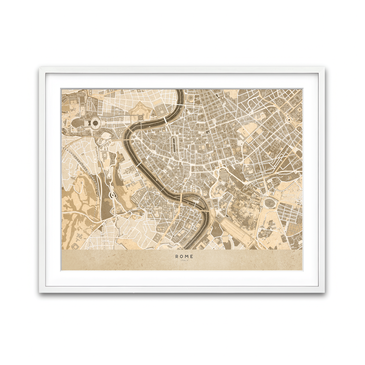 Framed Print 4x3 White