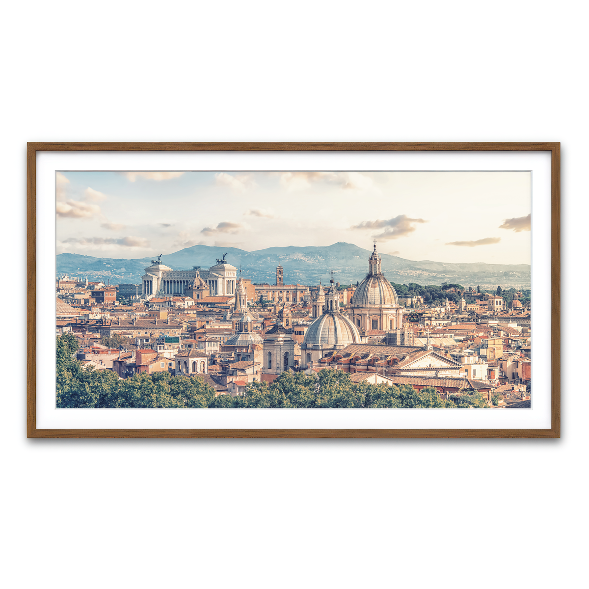 Framed Print 2x1 Walnut