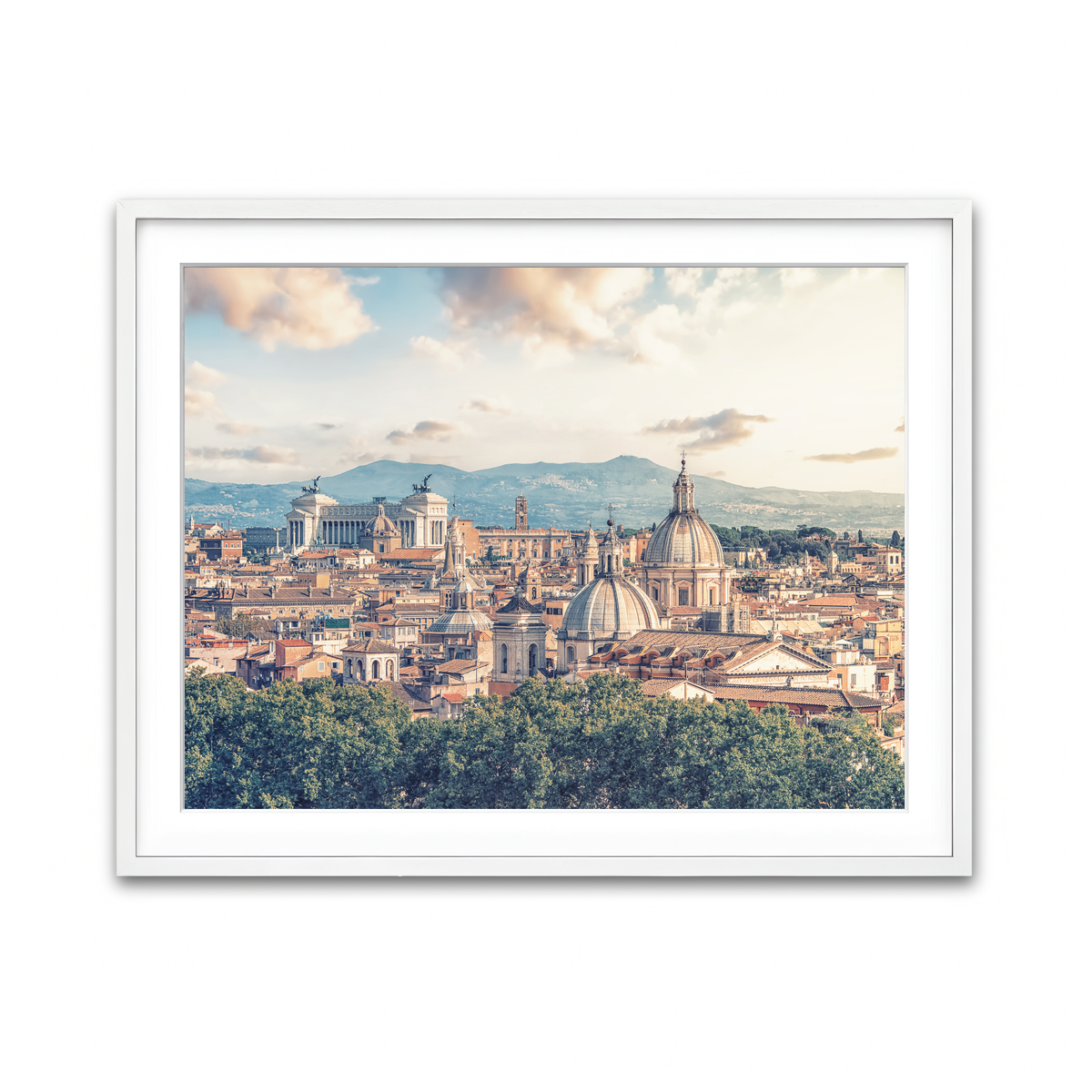 Framed Print 4x3 White