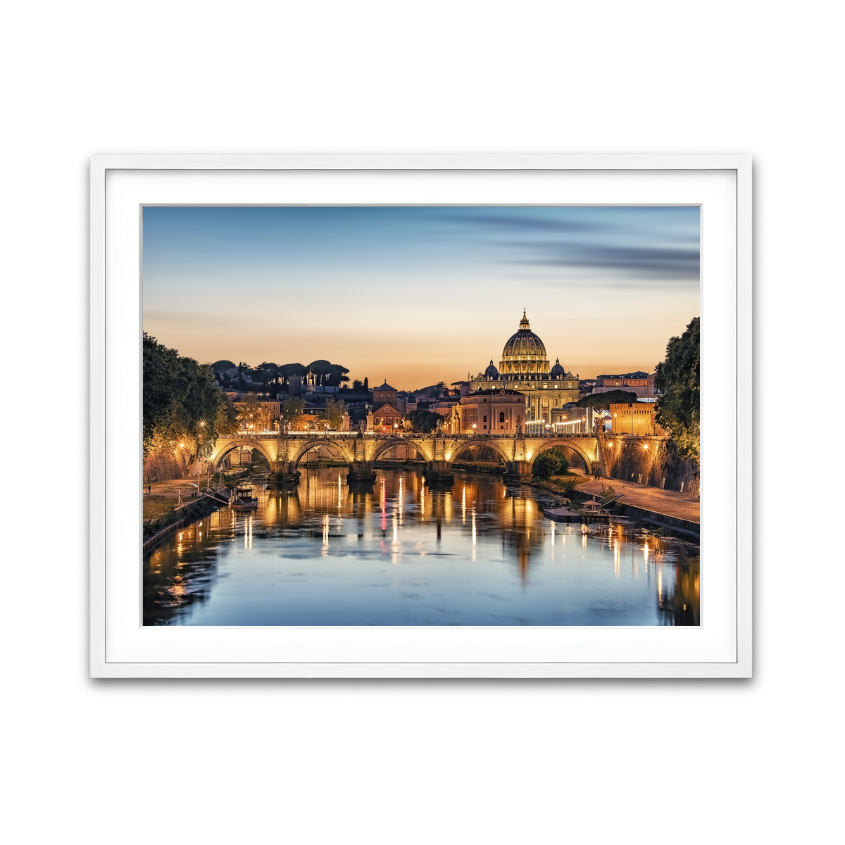Framed Print 4x3 White