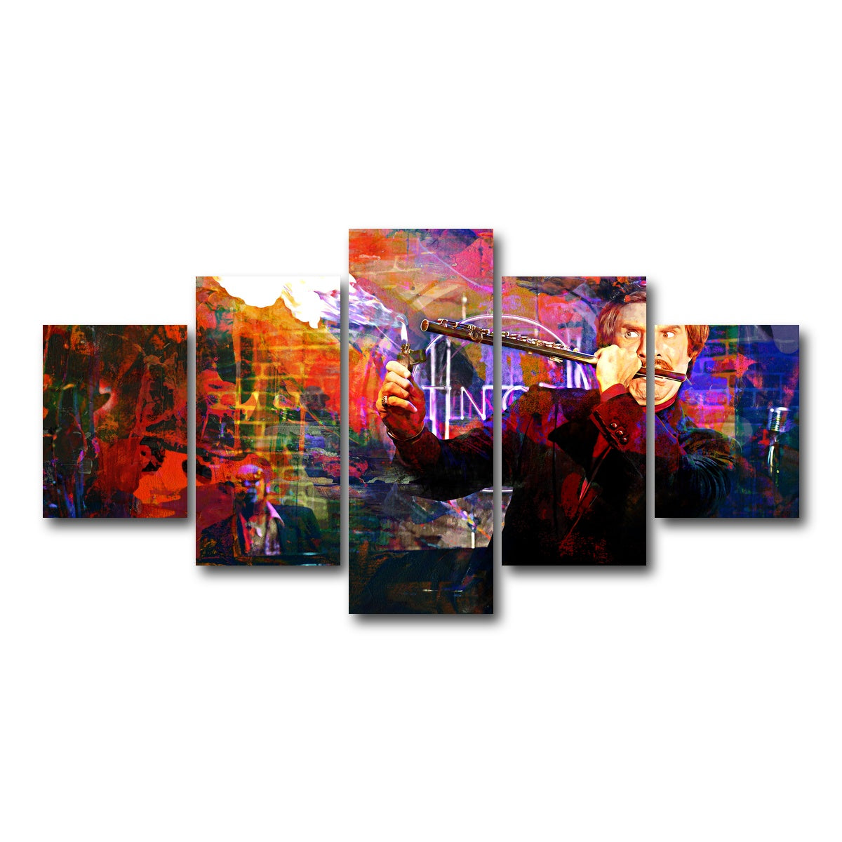 AUTO-MOCKUP WHITE | Ron Burgundy Flute | 5 Piece | Gallery Wrap Canvas | group=5_short