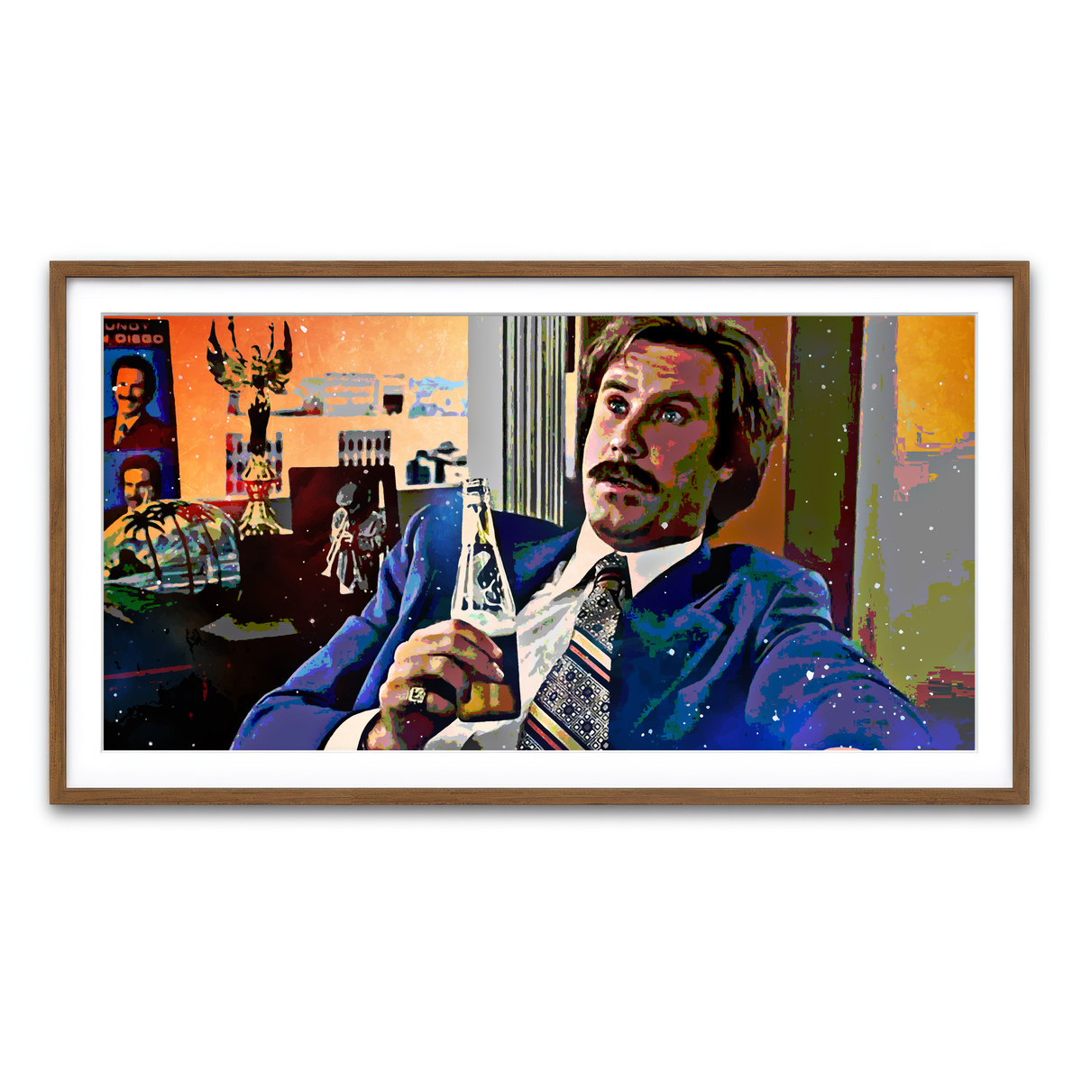 Framed Print 2x1 Walnut