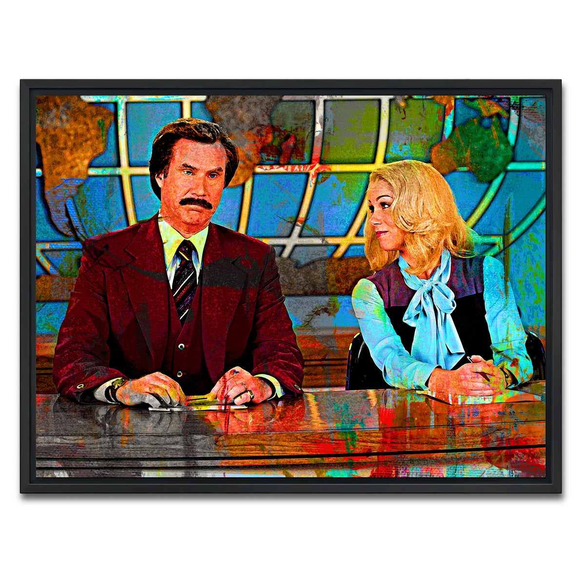 AUTO-MOCKUP WHITE | Ron & Veronica | 1 Piece | Black Framed Canvas | group=4x3
