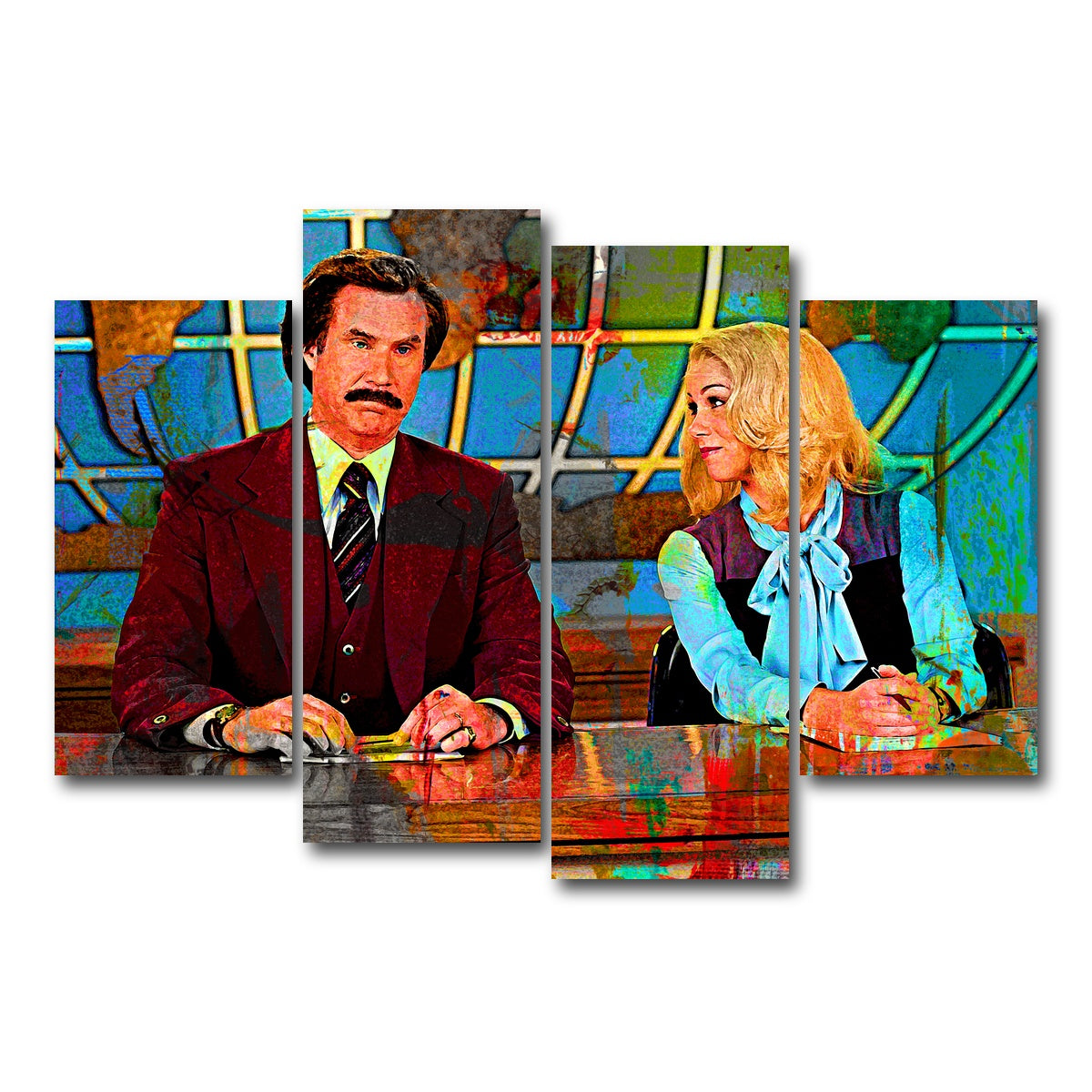 AUTO-MOCKUP WHITE | Ron & Veronica | 4 Piece | Gallery Wrap Canvas | group=4_short