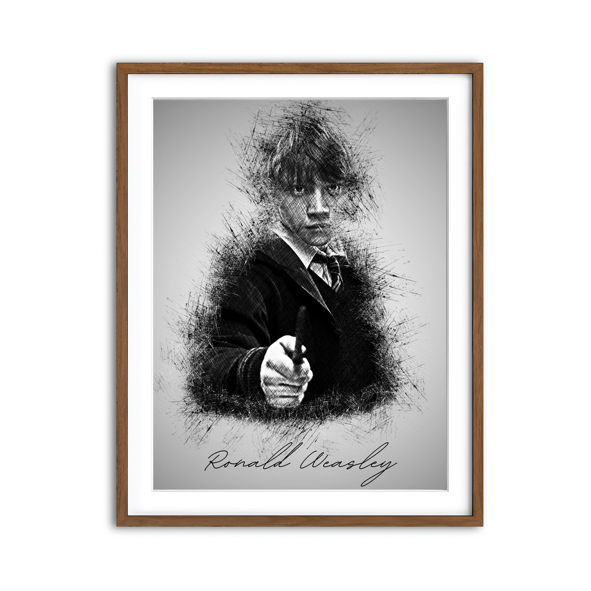 Framed Print 3x4 Walnut