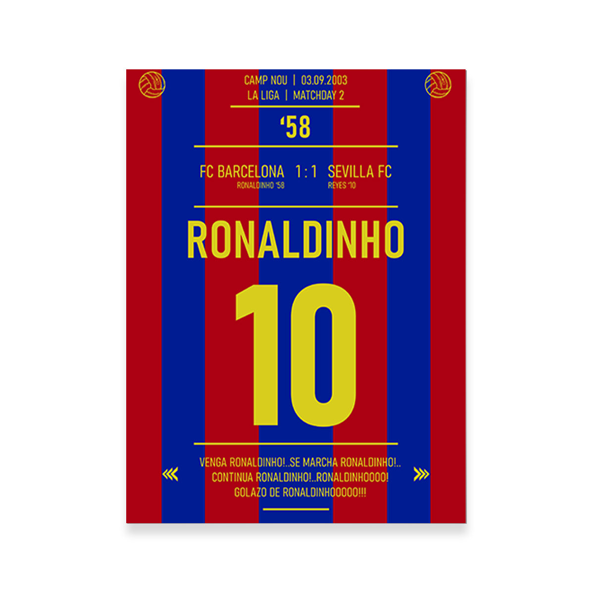 Ronaldinho Wall Art