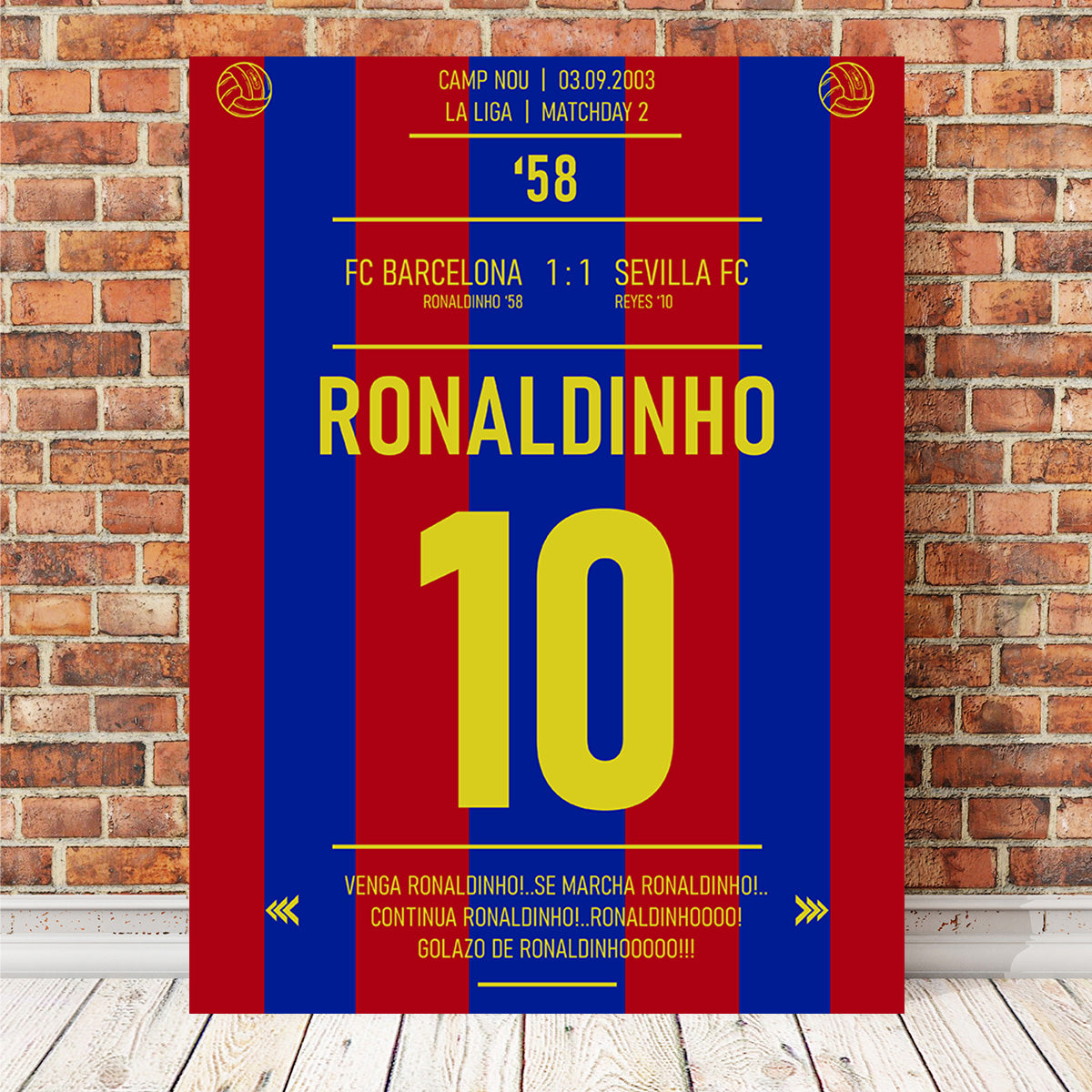 Ronaldinho Wall Art