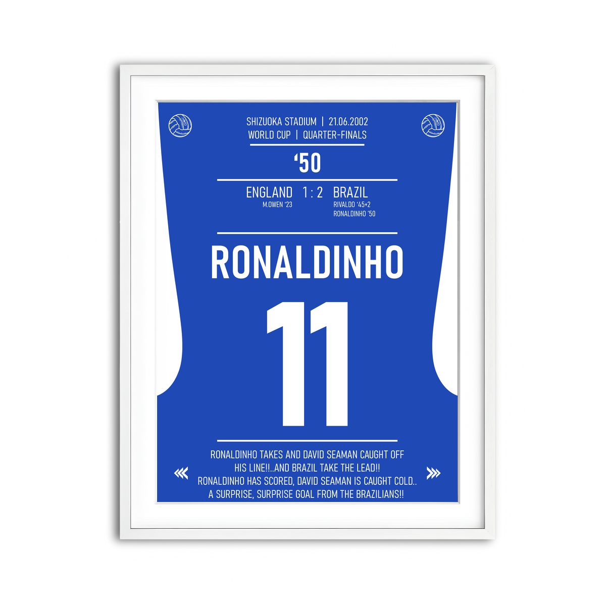 Framed Print 3x4 White