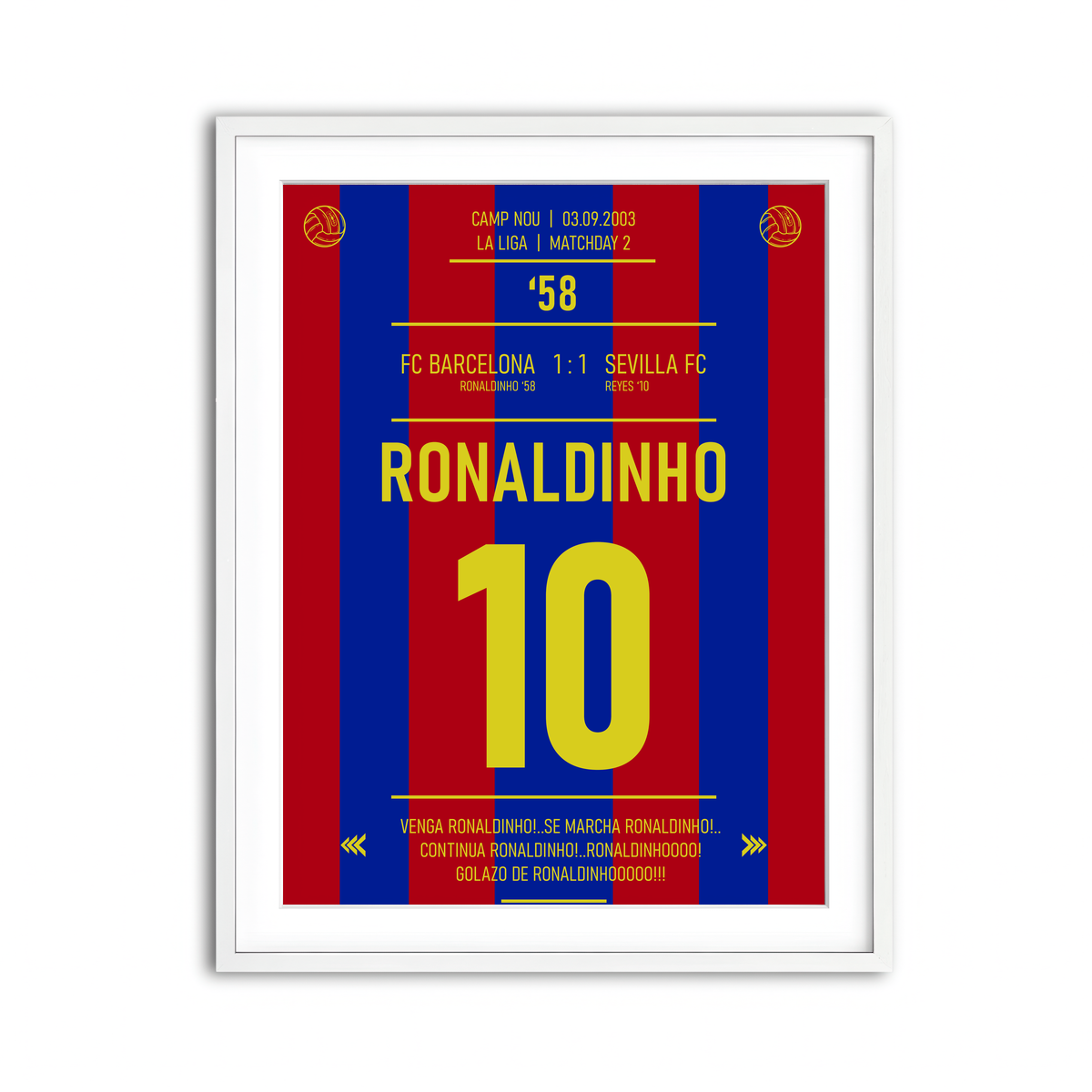 Framed Print 3x4 White