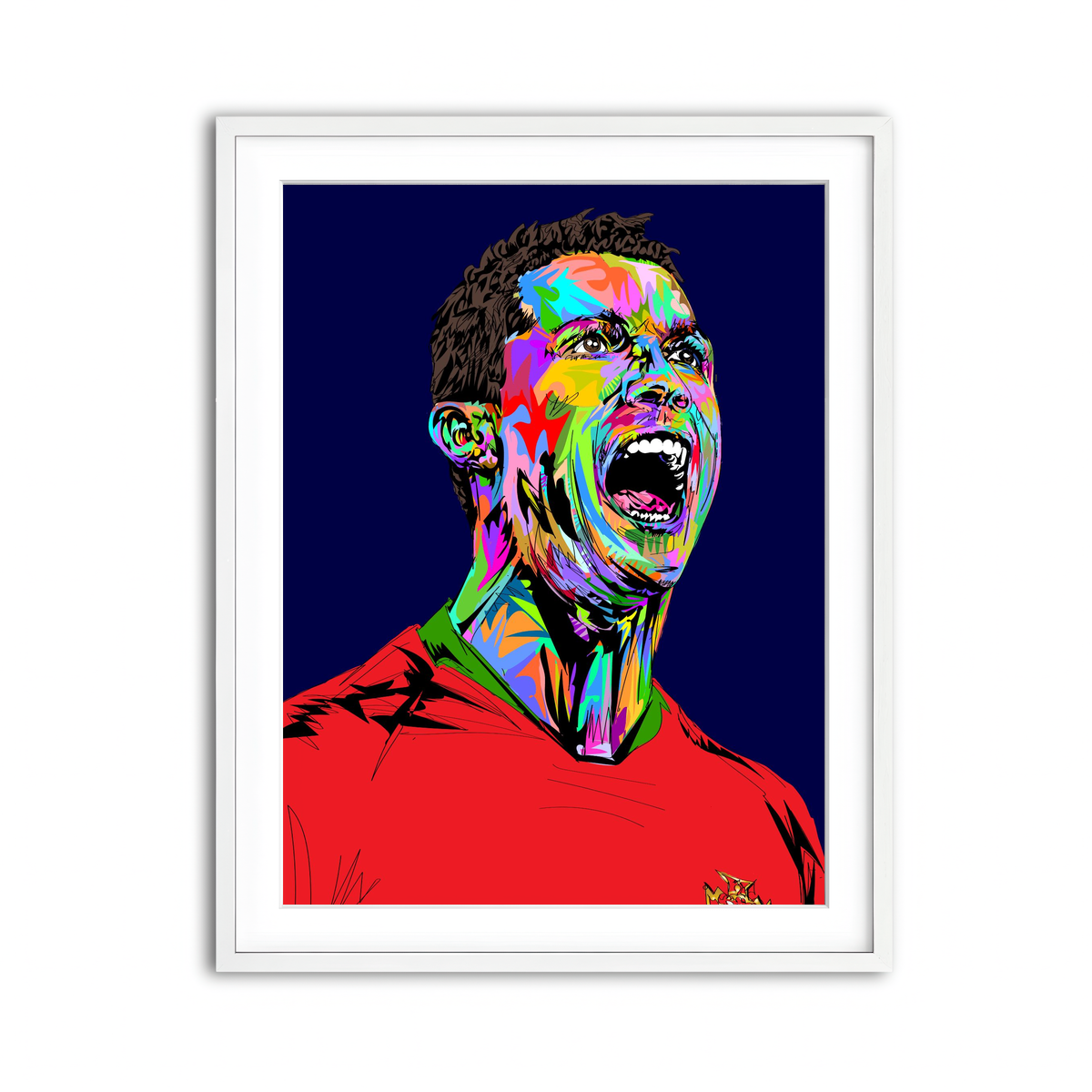 Framed Print 3x4 White