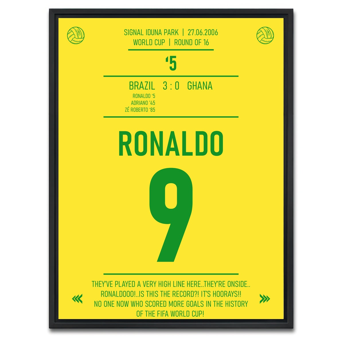 AUTO-MOCKUP WHITE | Ronaldo Jersey | 1 Piece | Black Framed Canvas | group=3x4