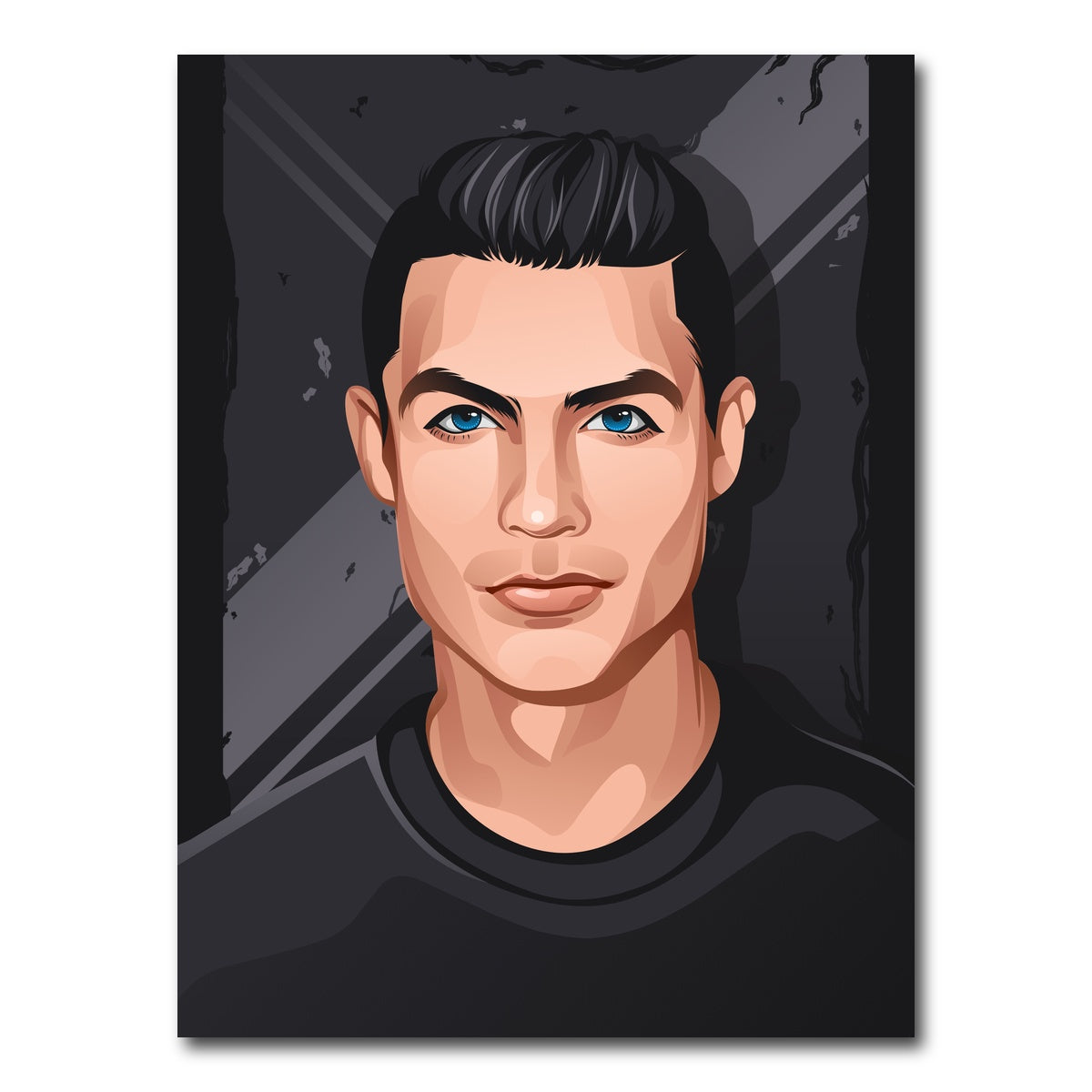 AUTO-MOCKUP WHITE | Ronaldo Portrait | 1 Piece | Gallery Wrap Canvas | group=3x4