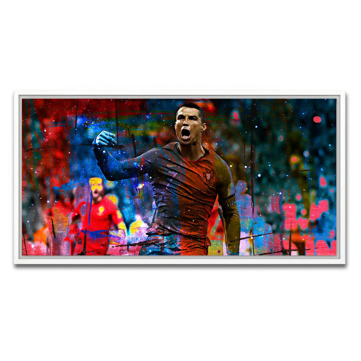 AUTO-MOCKUP WHITE | Ronaldo | 1 Piece | White Framed Canvas | group=2x1