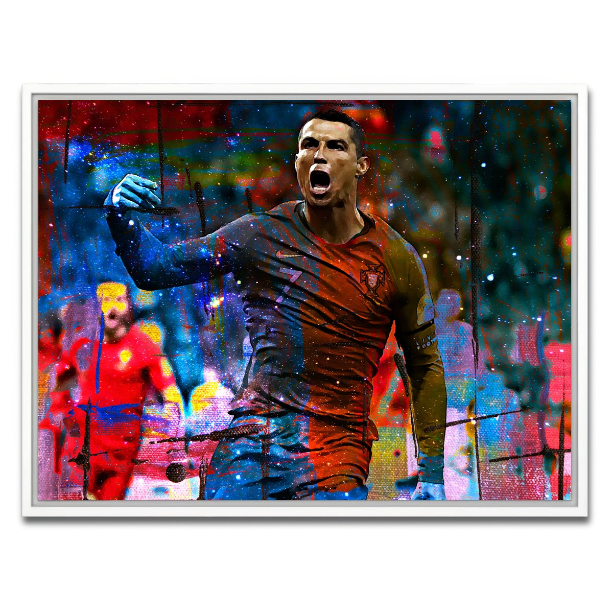 AUTO-MOCKUP WHITE | Ronaldo | 1 Piece | White Framed Canvas | group=4x3