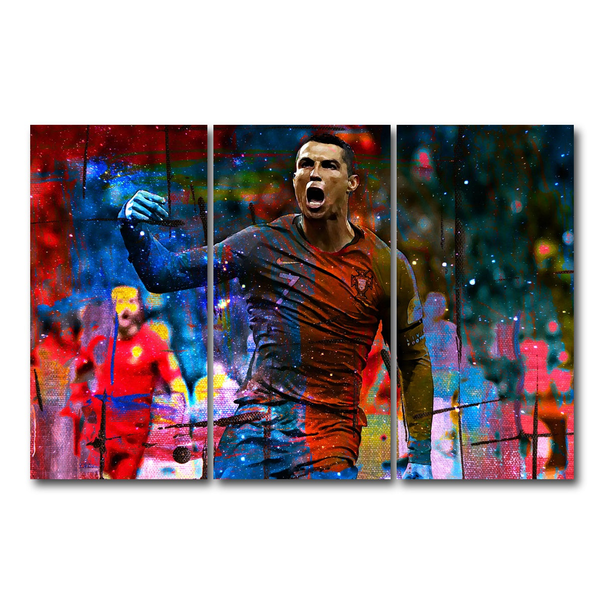 AUTO-MOCKUP WHITE | Ronaldo | 3 Piece | Gallery Wrap Canvas | group=12x24
