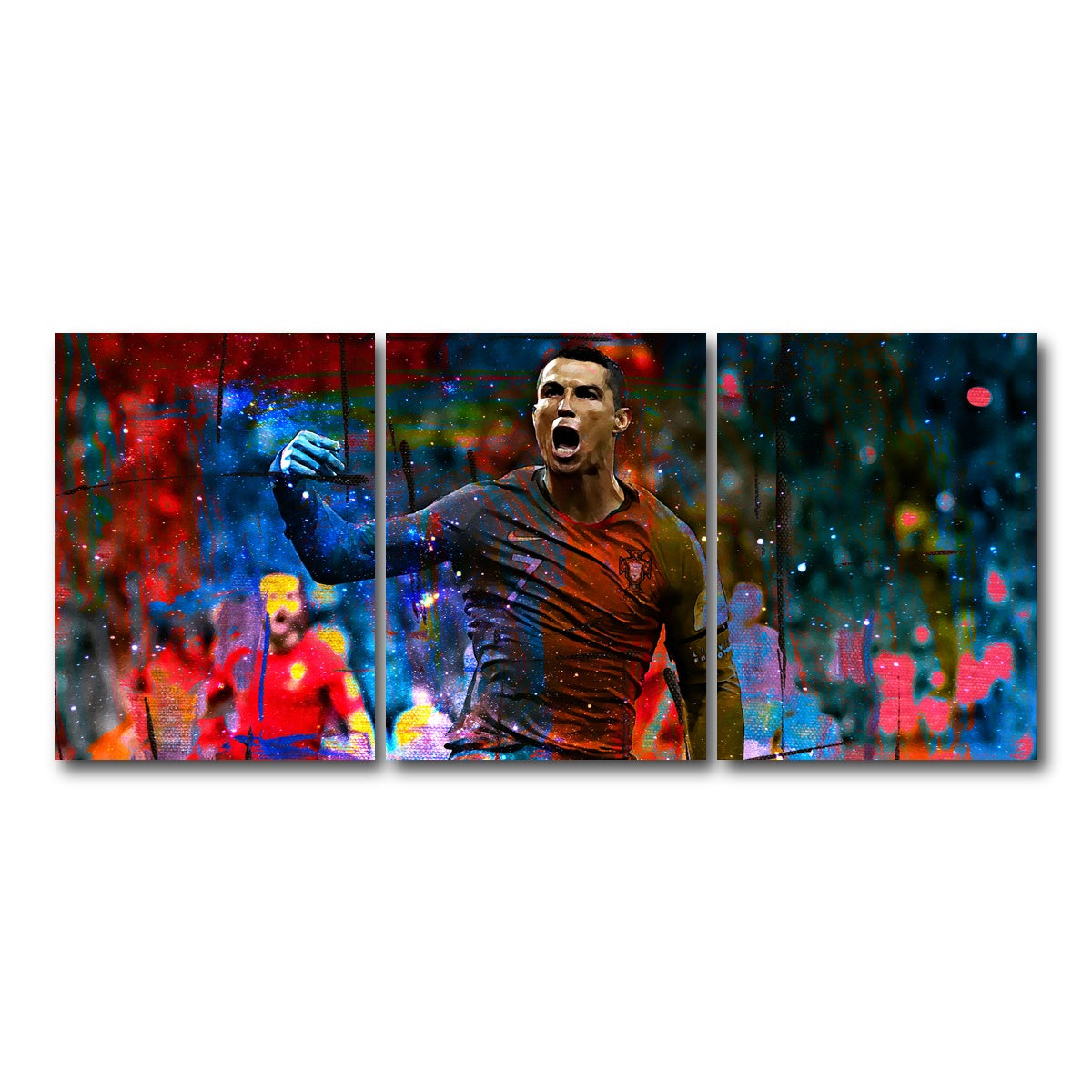 AUTO-MOCKUP WHITE | Ronaldo | 3 Piece | Gallery Wrap Canvas | group=18x24