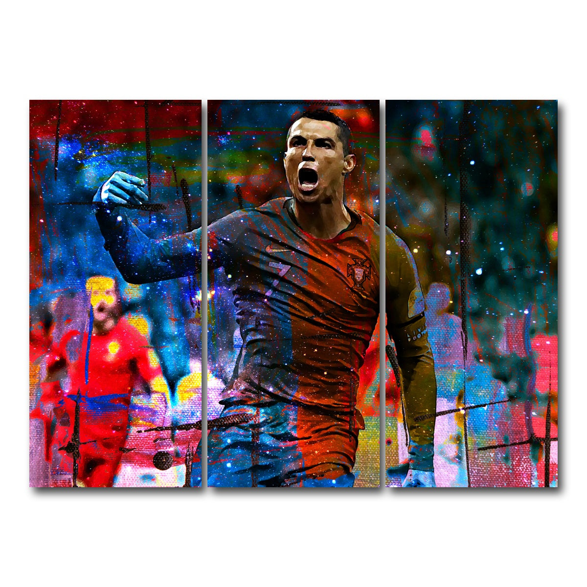 AUTO-MOCKUP WHITE | Ronaldo | 3 Piece | Gallery Wrap Canvas | group=8x18