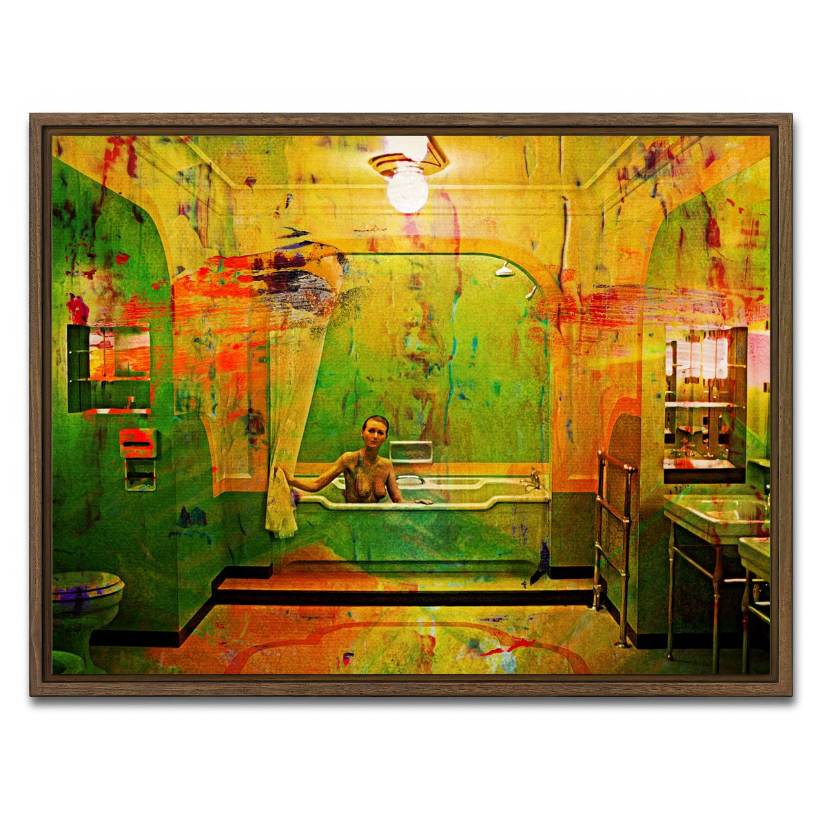 AUTO-MOCKUP WHITE | Room 237 | 1 Piece | Walnut Framed Canvas | group=4x3