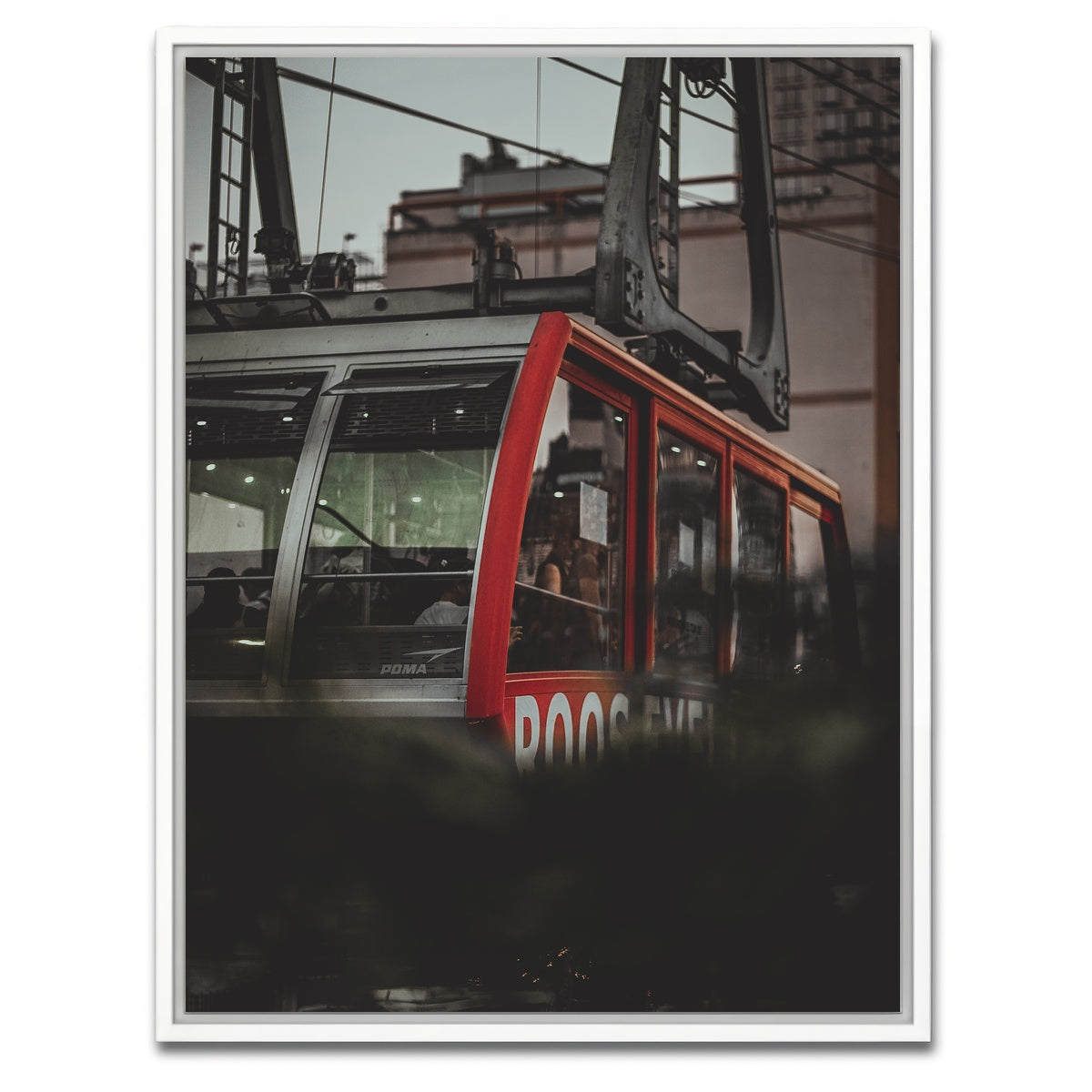 AUTO-MOCKUP WHITE | Roosevelt Island Tram | 1 Piece | White Framed Canvas | group=3x4